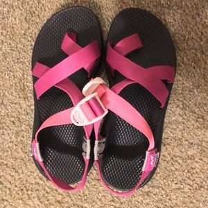 Two Tone Pink Chaco Sandals